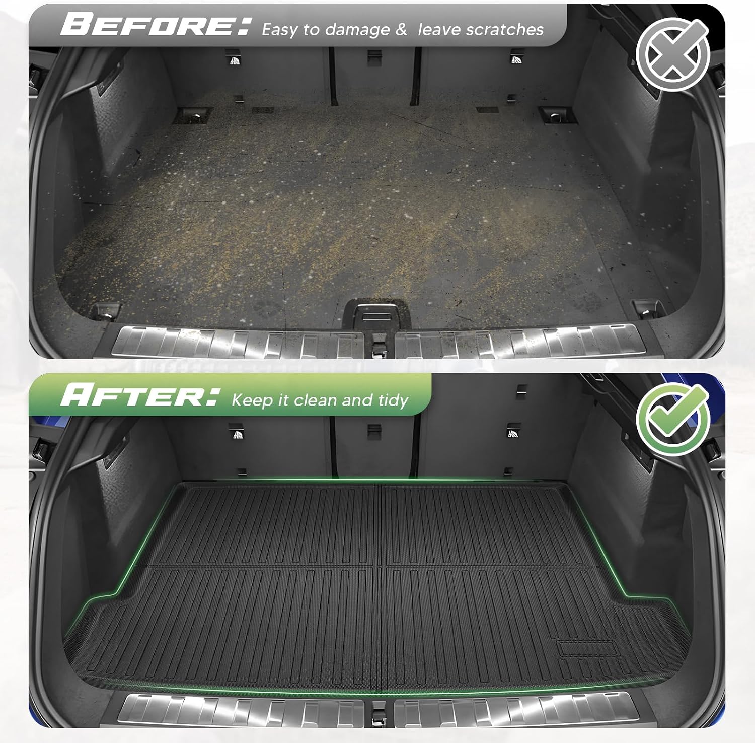 Cartist Floor Mats for BMW X6 2020-2025 2026, All Weather Cargo Liner for X6 Accessories, Heavy Duty Car Mats for BMW X6 M/M50i/sDrive40i/xDrive40i G06, Car Accessories