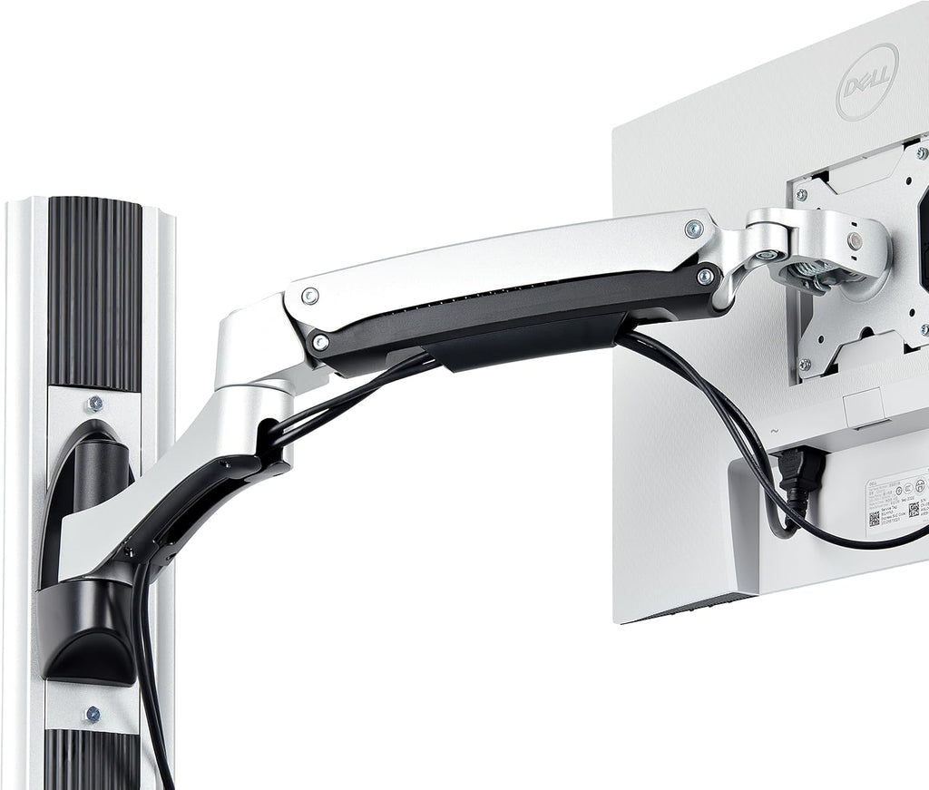StarTech.com Wall Mount Workstation, VESA Mount for 32' Monitor (22lb/10kg), Fully Articulating Monitor Mount & Keyboard Tray, TAA
