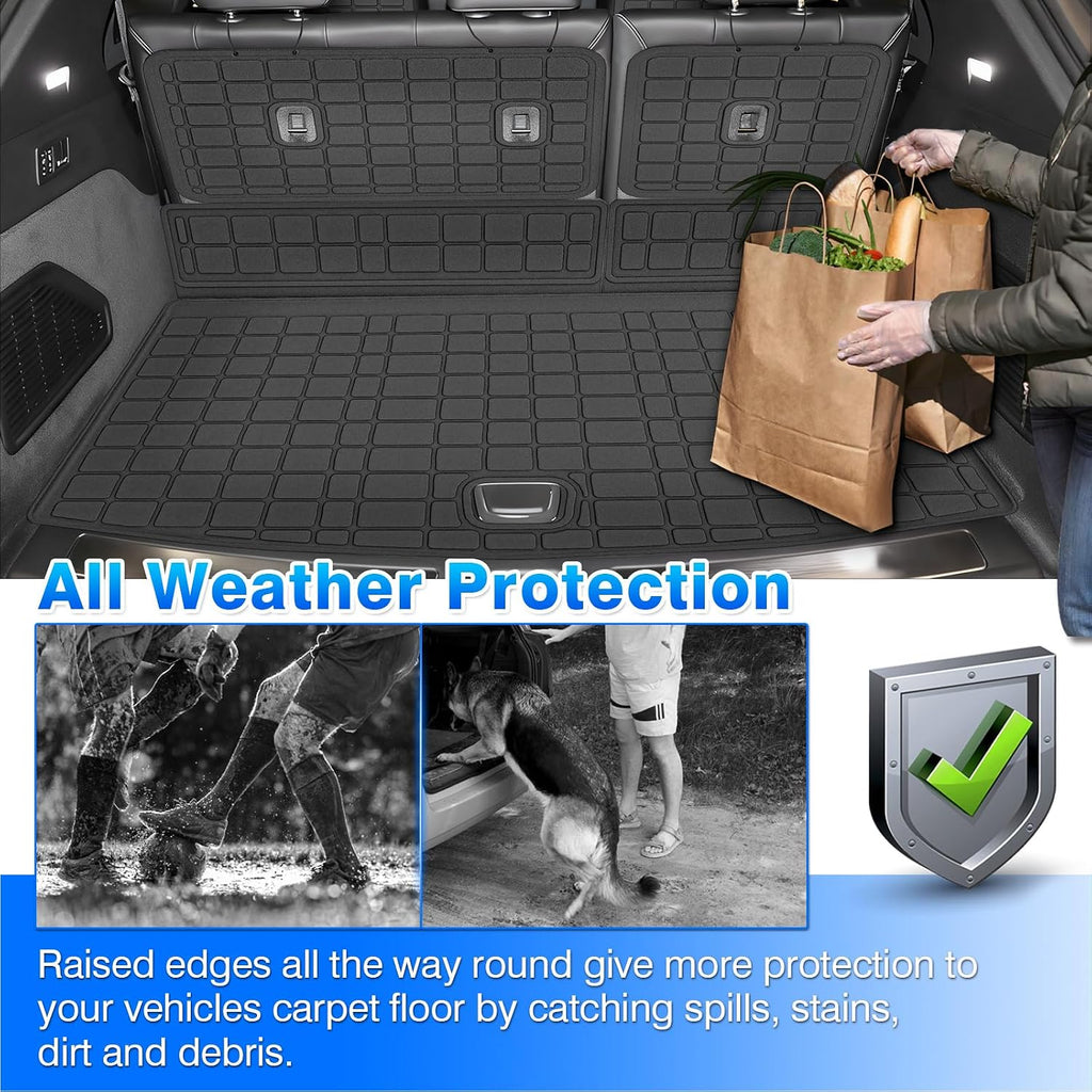 Escalade IQ Floor Mats - Car Mats for Cadillac Escalade IQ 2025 2026, All Weather Floor Mat for Escalade IQ Accessories, Heavy Duty Rubber Mats, Car Accessories