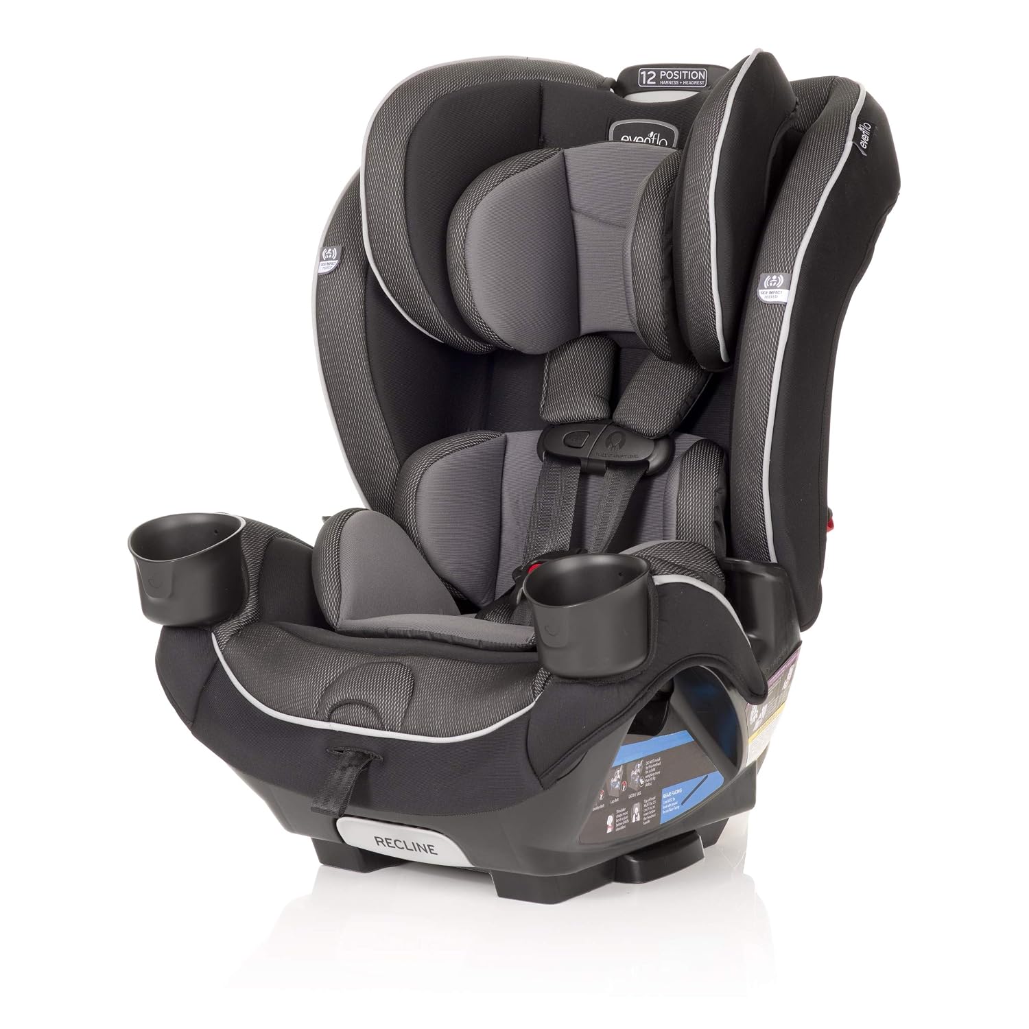 Evenflo EveryKid 3-in-1 Convertible Car Seat (Livingston Gray)