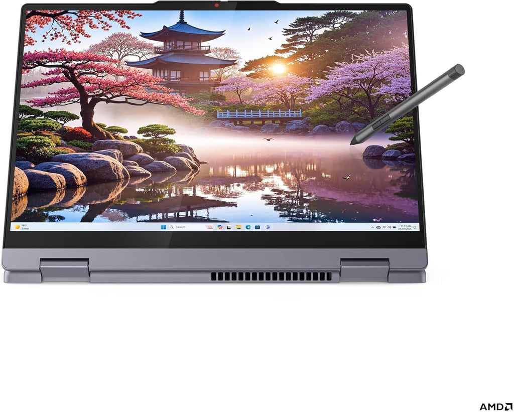 Lenovo IdeaPad 5 2-in-1 with AMD Ryzen AI 7 350 Processor, 14' WUXGA IPS Touchscreen Display, 16GB LPDDR5X Memory, 512GB Storage, Digital Pen, Wi-Fi 7, FHD IR Hybrid Camera, and Win 11 Home