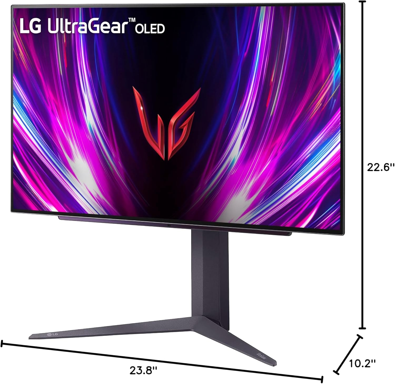 LG ‎27GS93QE 27-inch Ultragear OLED Gaming Monitor QHD 1440p 240Hz 0.03ms DisplayHDR True Black 400 AMD FreeSync Premium Pro NVIDIA G-Sync HDMI 2.1 DisplayPort Tilt/Height/Pivot Stand Black