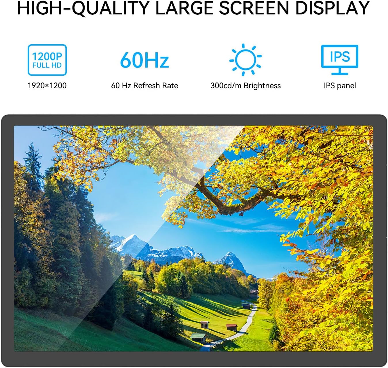 ADREAMER 13.3' Triple Screen Laptop Monitor Extender, Detachable 3 Monitor for 11.6'-16', FHD 1200P IPS, Multi Screen Laptop Attachment, Compatible with Wins/MacOS(M1/M2/M3).