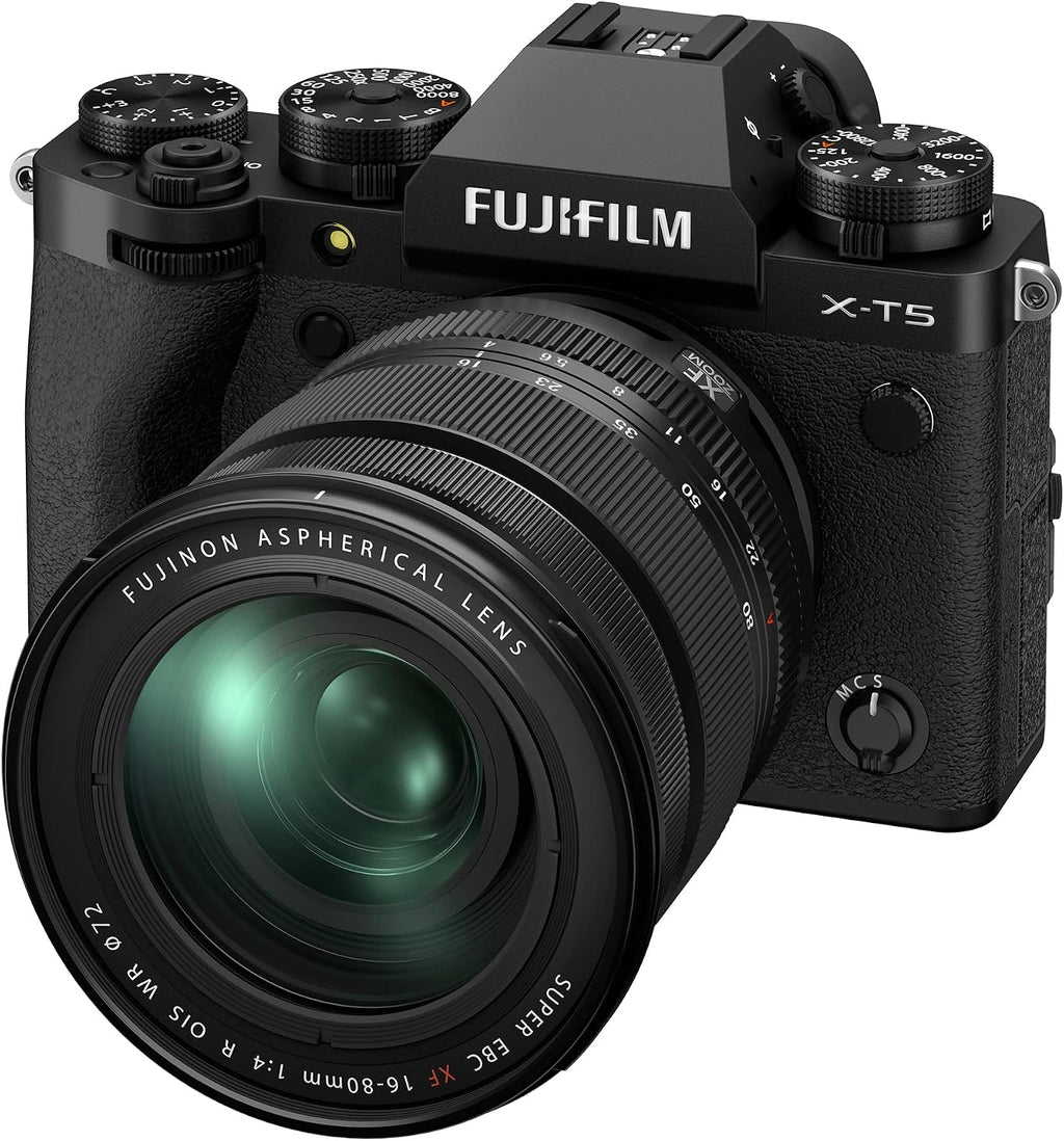 FUJIFILM X-T5 Mirrorless Digital Camera XF16-80mm Lens Kit - Black