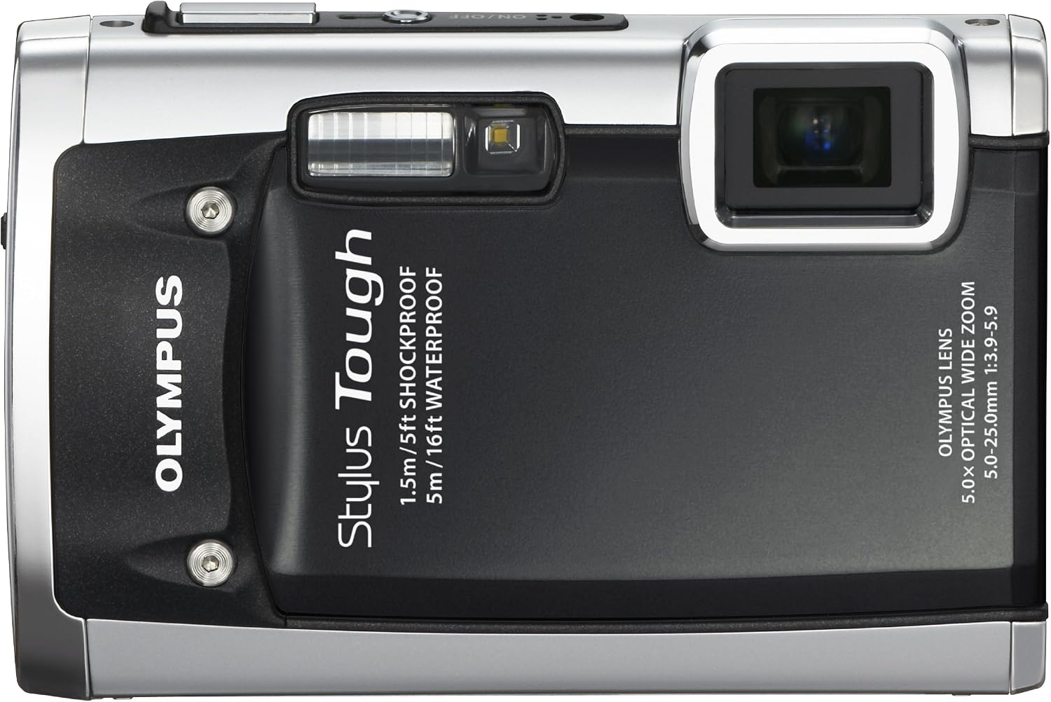 Olympus Stylus Tough 6020 14 MP Digital Camera with 5x Wide-Angle Zoom and 2.7-Inch LCD (Black)