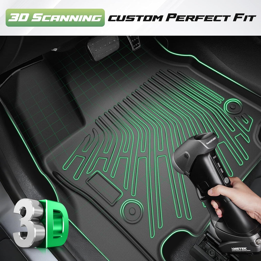 Cartist Floor Mats for Chrysler Pacifica Hybrid 2017-2026, All Weather Cargo Liner for Pacifica Accessories, Heavy Duty TPE Car Mats, Car Accessories