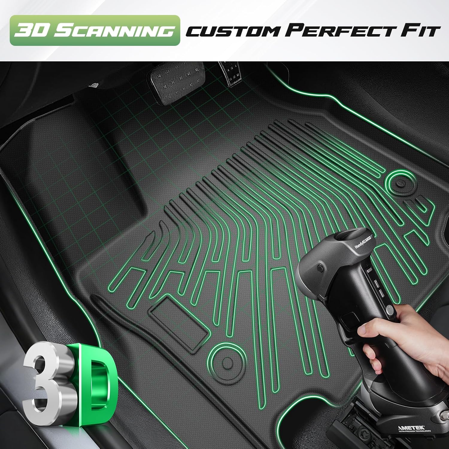 Cartist Floor Mats for Chrysler Pacifica Hybrid 2017-2026, All Weather Cargo Liner for Pacifica Accessories, Heavy Duty TPE Car Mats, Car Accessories