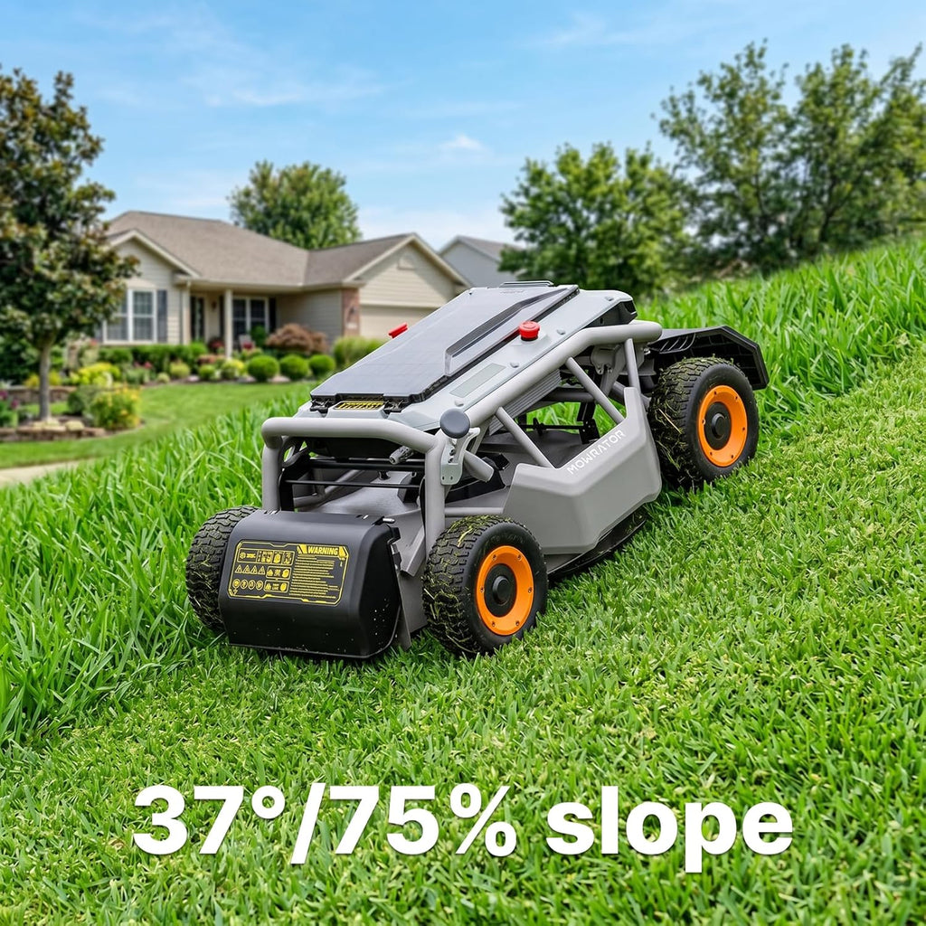 Mowrator S1 4WD 18Ah Remote Control Lawn Mower, All-Season Yard Care, 75% (37°) Slope Climbing, 21' Cutting Width, 1.5–4.3' Adjustable Cutting Height, Up to 1.12 Acres