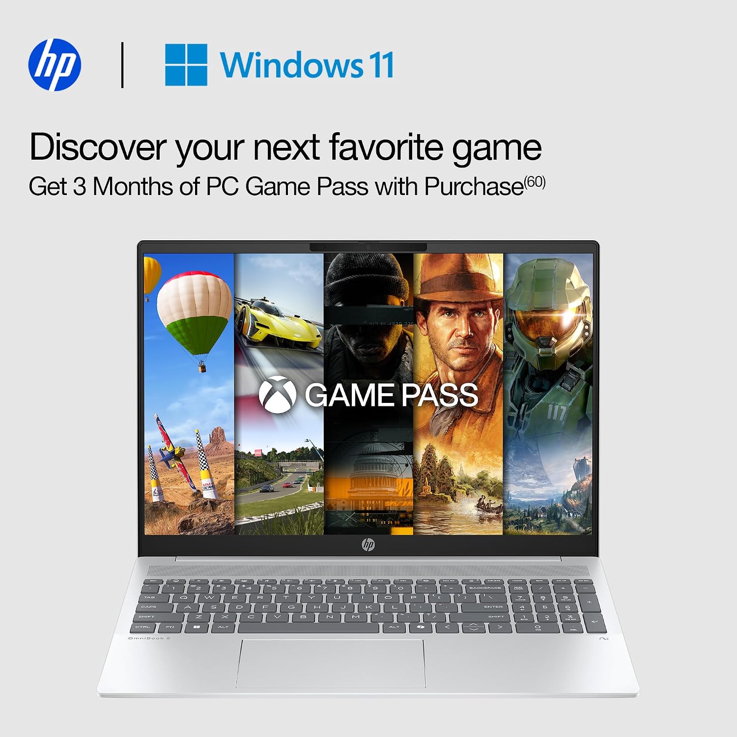 HP Omnibook 5 16' - 2025 AI Touch Laptop - 32GB LPDDR5xRAM- 1TB SSD - AMD Ryzen AI 7 350-2K (1920 x 1200) - Backlit KB - FHD Camera - Win 11 Pro