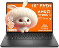 Dell 16-inch Touchscreen Laptop, AMD Ryzen 7 250 Processor, 16 Tops NPU, WiFi 6, Bluetooth, Backlit KB, Windows 11 Home (32GB DDR5 RAM, 1TB PCIe SSD)