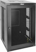 Tecmojo 18U Wall Mount Rack,18U Rack 17.7 Inch Depth,Hold Up to 176 Lbs,Enclosed Wall Mount Rack Kit for 19 Inch Network,Server and AV Gear,Mesh Door(Elite Collection)