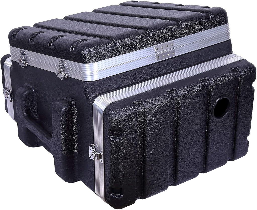 Crossrock Console rack case 10U slant top 6U front and 8U rear(CRC10U6U8U), Console-10U/6U/8U