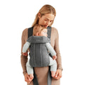 BabyBjörn Baby Carrier Mini, Dark Gray, 3D Jersey Infant Carrier (7-25 lbs), Ergonomic, Easy-to-Use