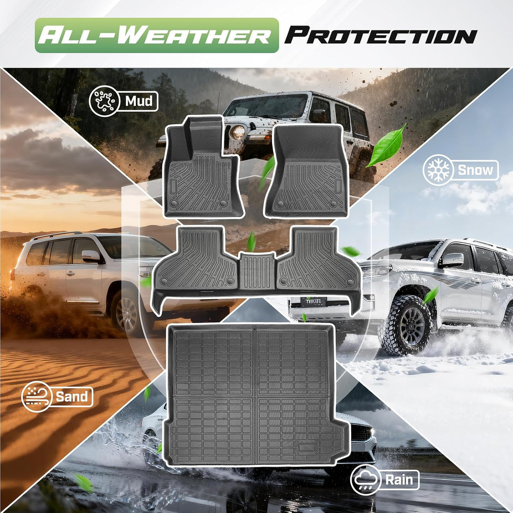 Cartist Floor Mats for BMW X5 2014 2015 2016 2017 2018, All Weather Cargo Liner for BMW X5 Accessories, Heavy Duty Car Mats, Car Accessories
