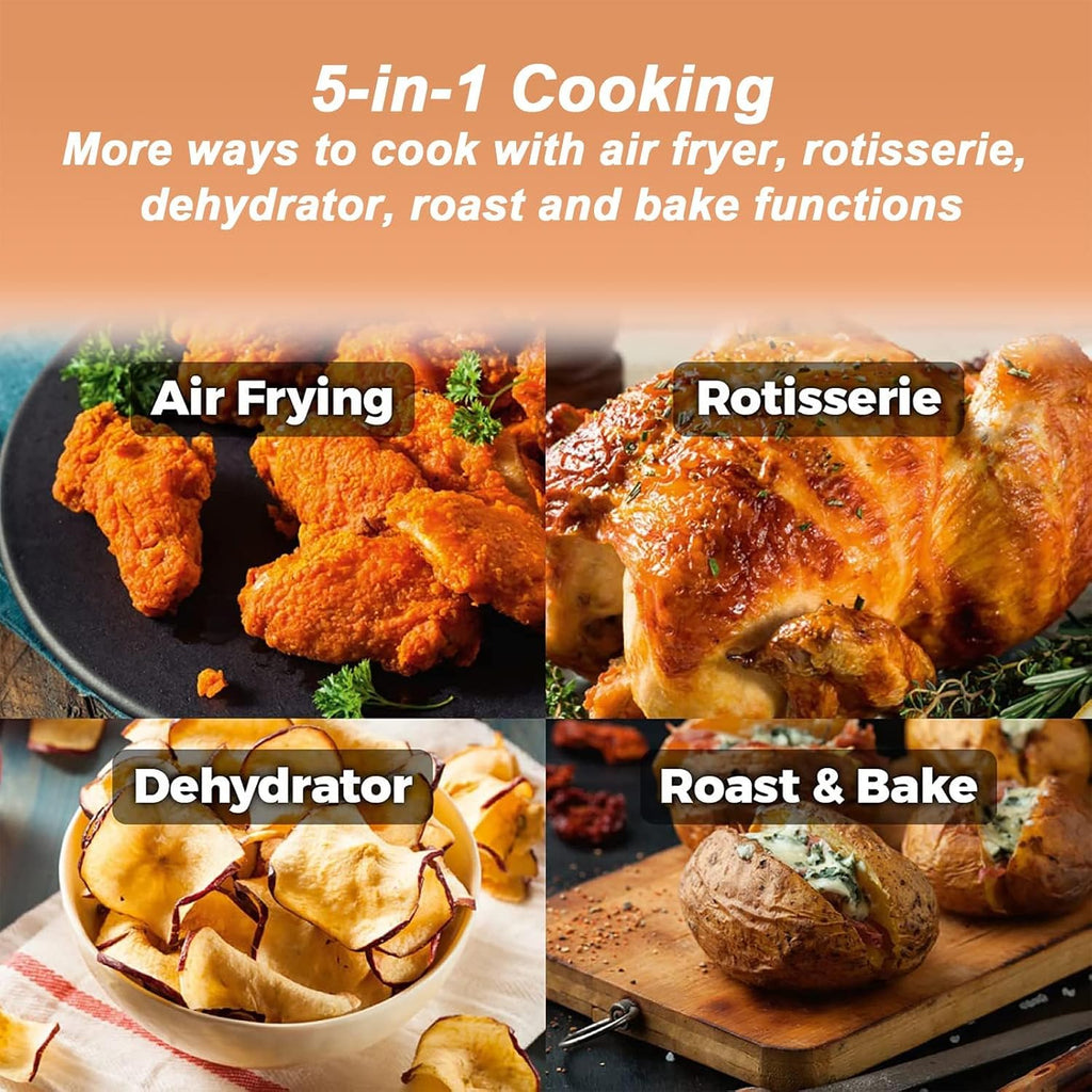 15L Digital Air Fryer Oven With Rapid Air Circulation Oil Free LED Screen Nonstick Basket 60-Minute Timer&Temperature 1400W Black (Color : Black)