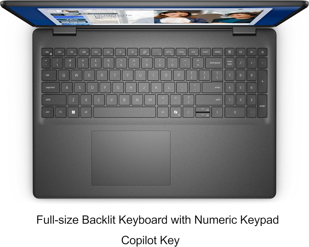 Dell 16-inch Touchscreen Laptop, AMD Ryzen 7 250 Processor, 16 Tops NPU, WiFi 6, Bluetooth, Backlit KB, Windows 11 Home (32GB DDR5 RAM, 1TB PCIe SSD)