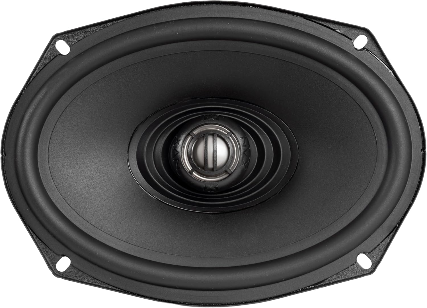 NVX® XFHD69L Premium 6x9' Motorcycle Speakers, 800W Peak (400W RMS), 2-Ohm Aftermarket Saddlebag Lid Coaxials with 1' Titanium Tweeters, Waterproof, for Harley-Davidson 1998 up (Pair)