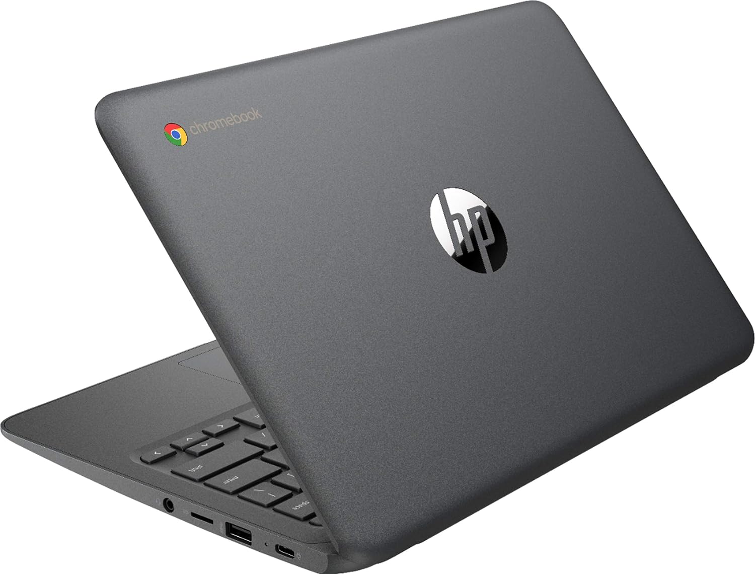 HP Flagship Chromebook, 11.6' HD (1366 x 768) Display, Intel Celeron Processor N3350, 4GB LPDDR2, 32GB eMMC, Chrome OS, HD Graphics 500, 11A-NB0013DX, Ash Gray