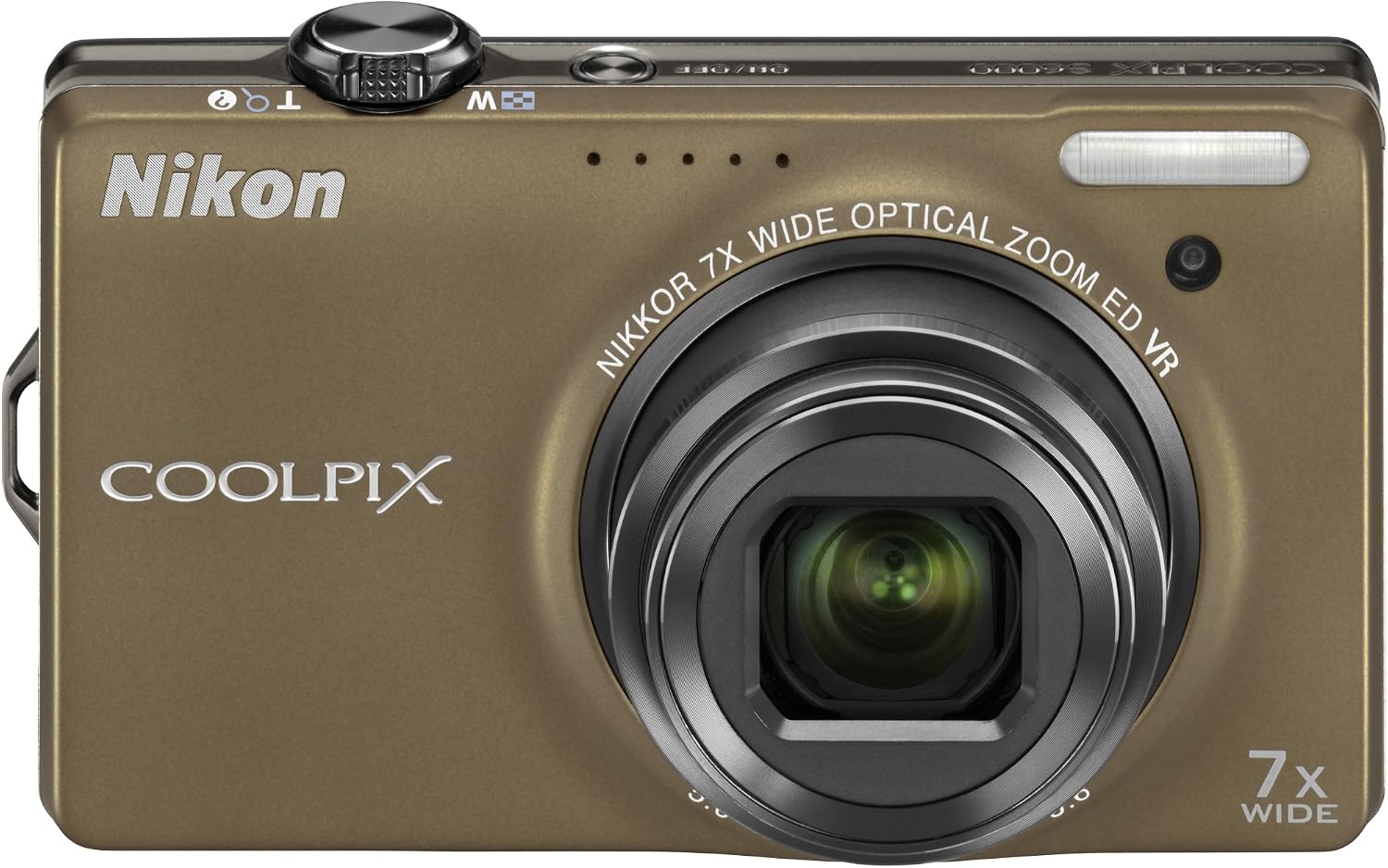 Nikon Coolpix S6000 14 MP Digital Camera with 7x Optical Vibration Reduction (VR) Zoom and 2.7-Inch LCD (Bronze)
