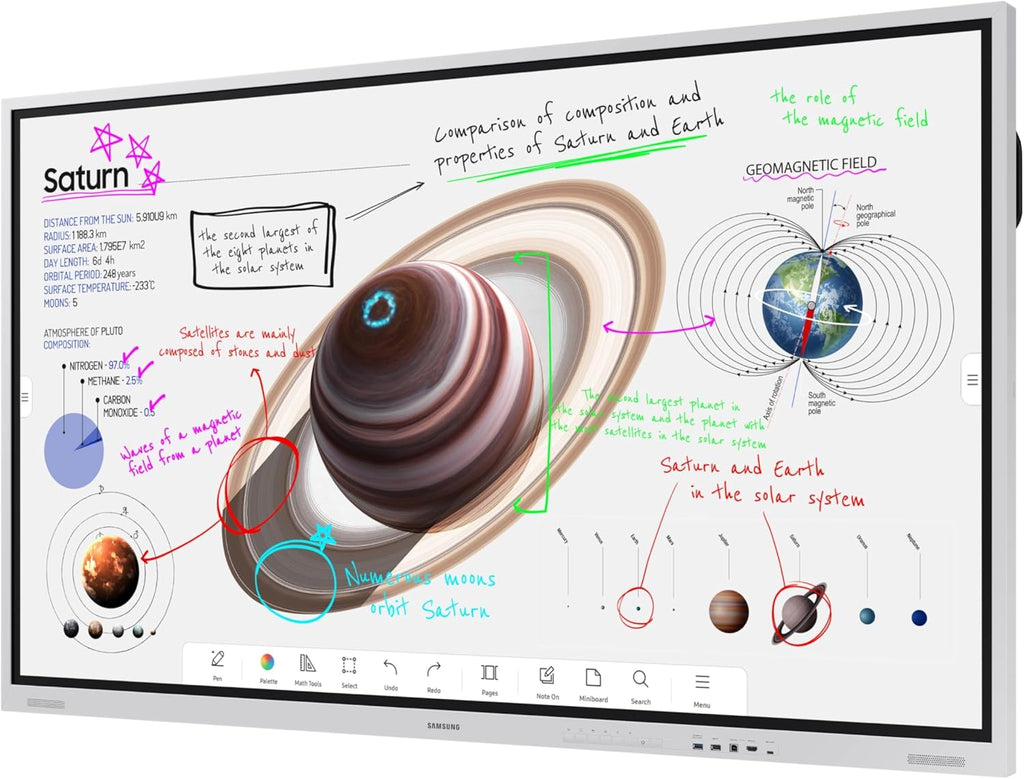 Samsung Pro 85' 4K WMB Interactive Display, SmartView+, Built-in Speakers, Wi-Fi and Bluetooth Embedded, Durable Screen, Universal Pairing, LH85WMBWLGCXZA