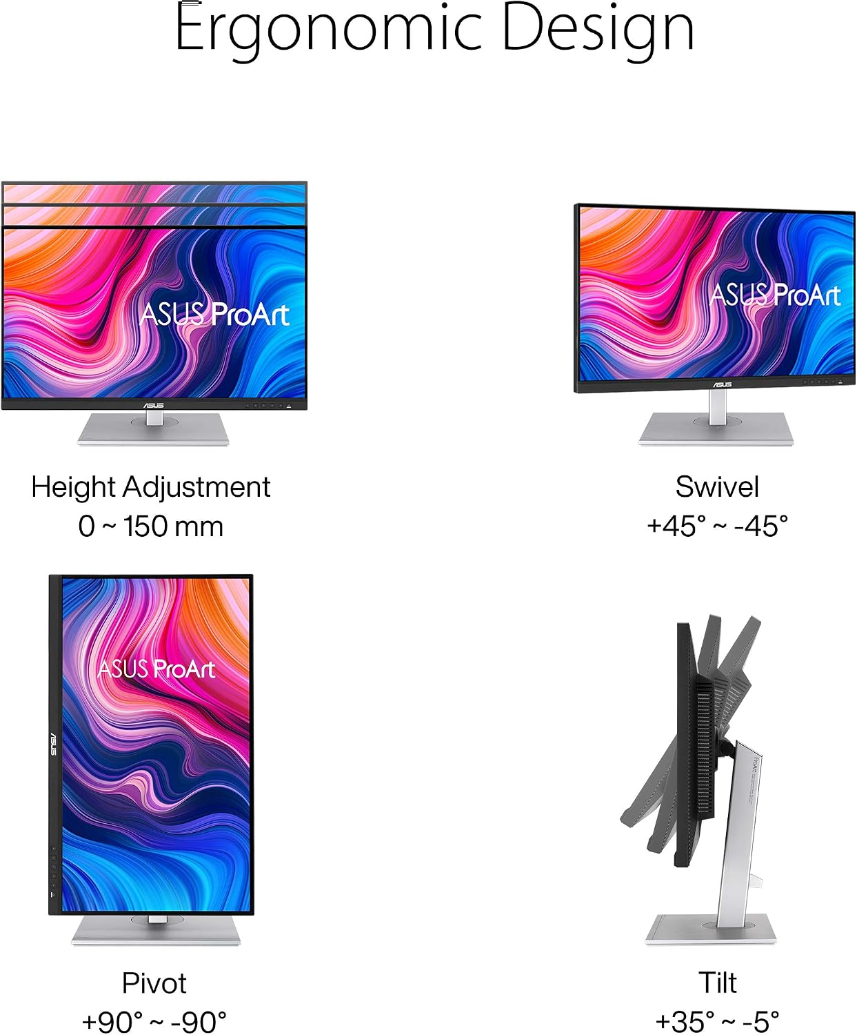 ASUS ProArt Display 27 inches 4K HDR Monitor (PA279CV) (Renewed)