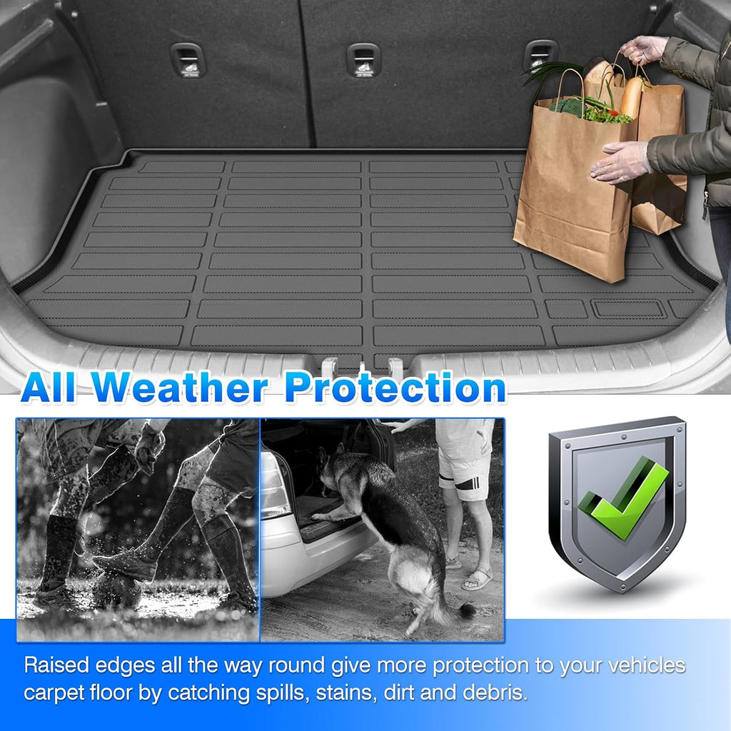 Cartist Floor Mats and Cargo Liner Fit for Venue 2020-2025 2026 (for Cargo Tray Upper Position) All Weather Floor Mat Venue Accessories Heavy Duty