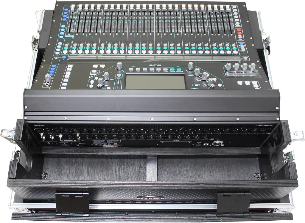 ProX XS-AHSQ6DHW ATA Digital Audio Mixer Flight Case for Allen & Heath SQ6 Console with Doghouse compartment and Caster wheels