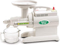 Tribest Greenstar GS-3000 Deluxe Slow Masticating Juicer, Twin Gear Cold Press Juicer & Juice Extractor, White