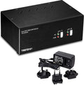 TRENDnet 2-Port Dual Monitor DVI KVM Switch with Audio, 2-Port USB 2.0 Hub, Digital Resolutions up to 1920 x 1200, Analog Resolutions up to 2048 x 1536, TK-232DV