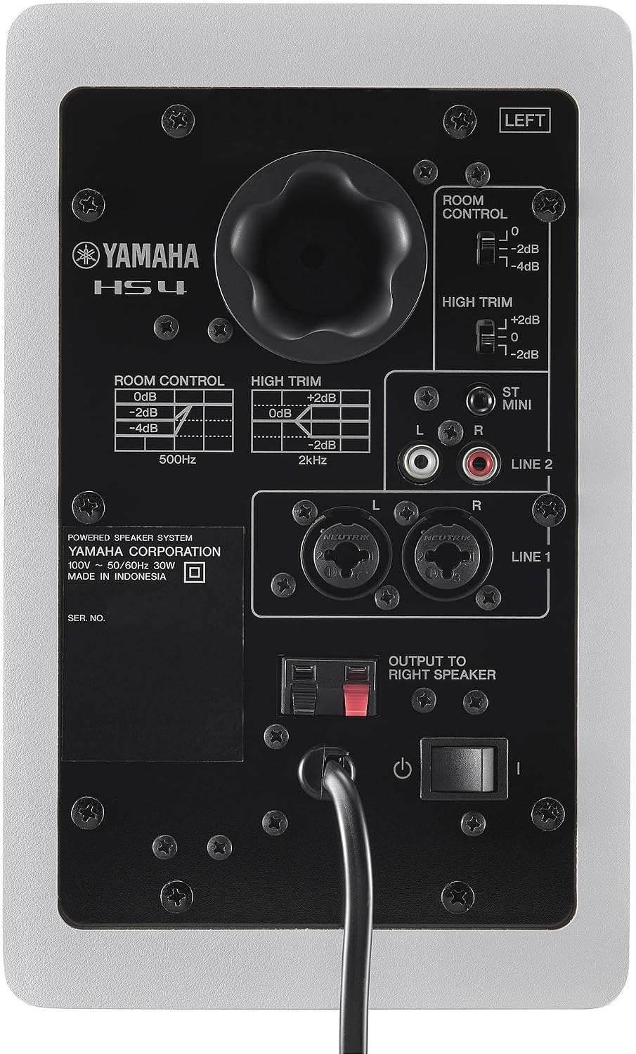 Yamaha HS4 Powered Studio Monitor in White, Pair (HS4 W)