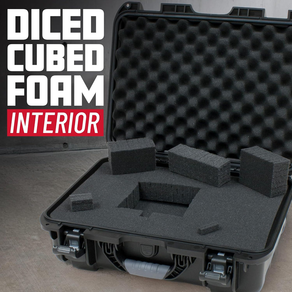 Gator Cases Titan Series Waterproof Utility/Equipment Case with Diced Foam Insert, 20' x 14' x 8' (GU-2014-08-WPDF)
