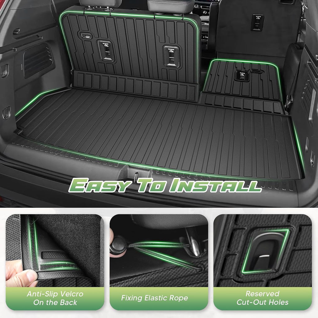 Cartist Floor Mats for Chevy Traverse/GMC Acadia 2024-2026 (Only for 7 Seats) & Buick Enclave 2025-2026, All Weather Cargo Liner for Traverse Accessories, Heavy Duty Car Mats, Car Accessories