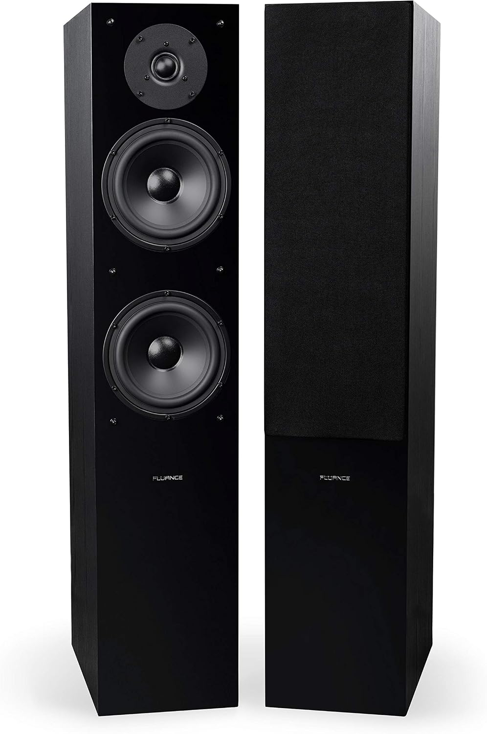 Fluance Elite High Definition Surround Sound Home Theater 5.1 Speaker System Including 3-Way Floorstanding Towers, Center Channel, Rear Surround Speakers and a DB10 Subwoofer - Black Ash (SX51BR)