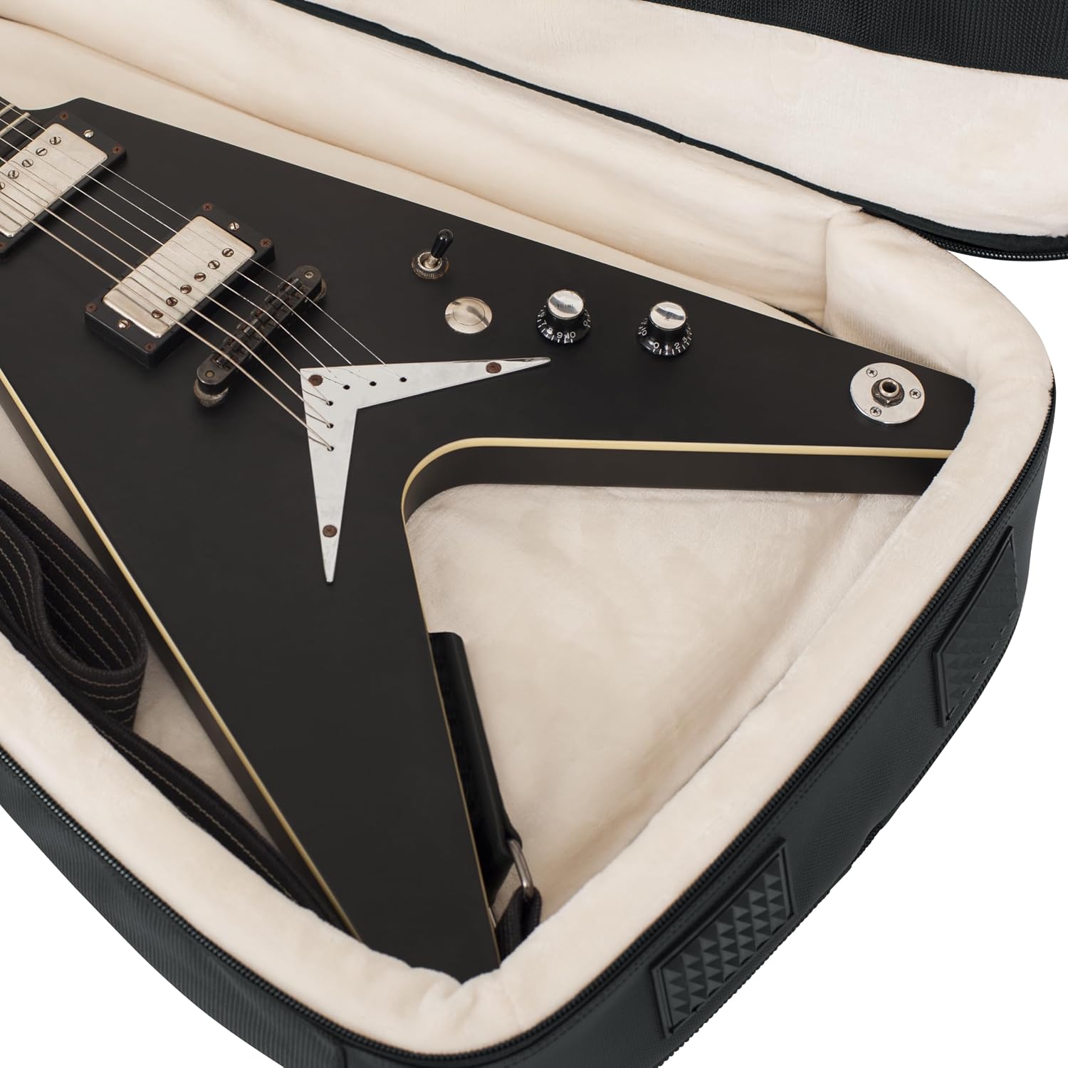 Gator Cases Pro-Go Series Ultimate Guitar Gig Bag, Fits 335 Semi Hollow or Flying V Style Guitars (G-PG-335V)