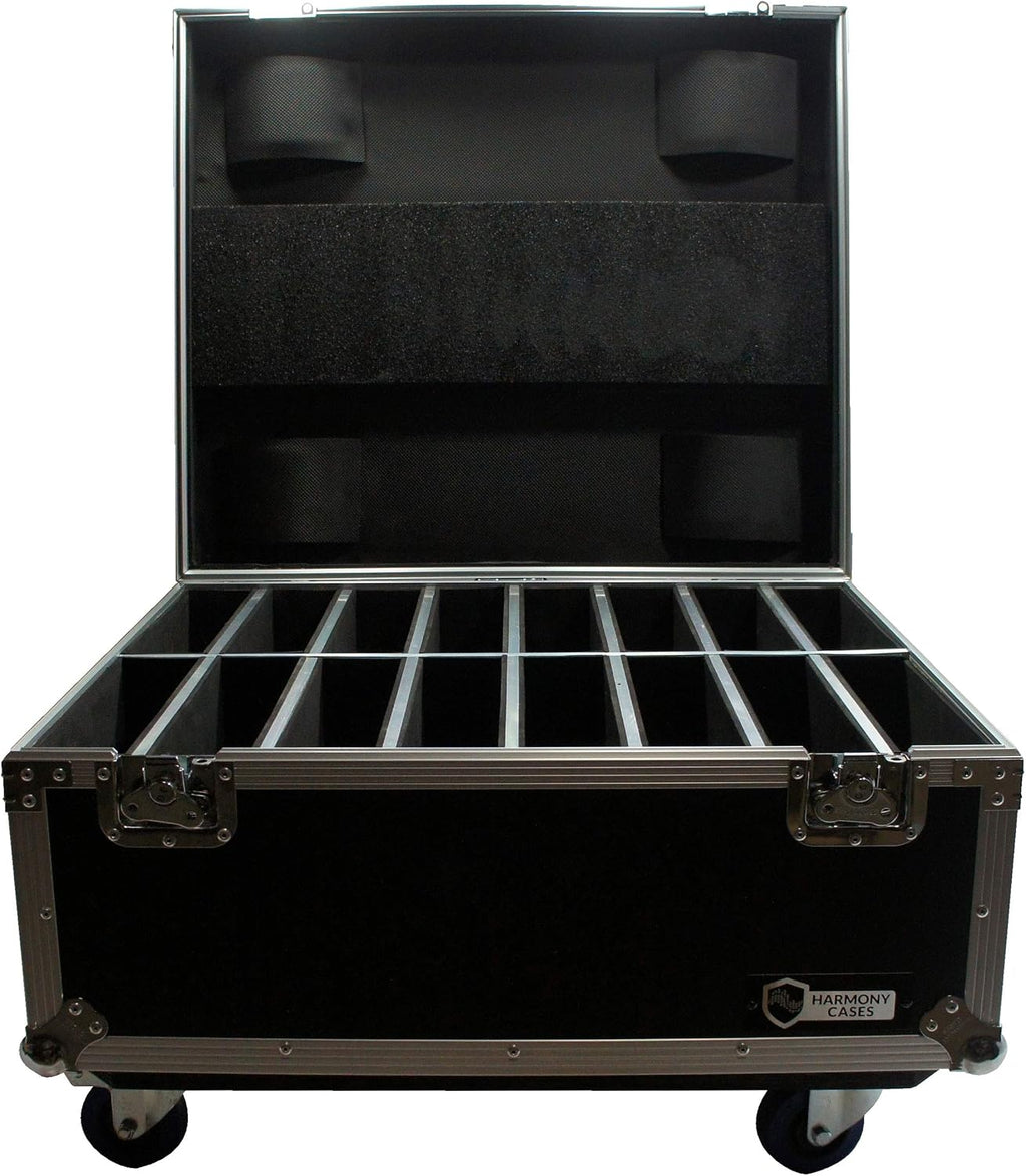 Harmony Audio Cases HC16SLIMPAR64 Light Flight Road Case Compatible with Chauvet SlimPAR 64 x 16
