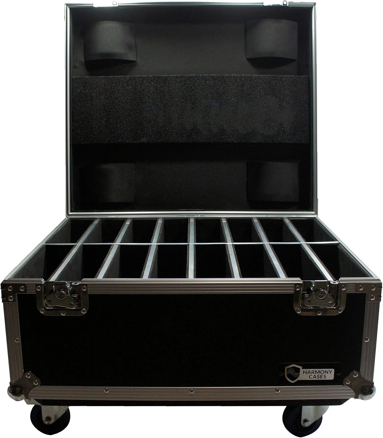 Harmony Audio Cases HC16SLIMPAR64 Light Flight Road Case Compatible with Chauvet SlimPAR 64 x 16