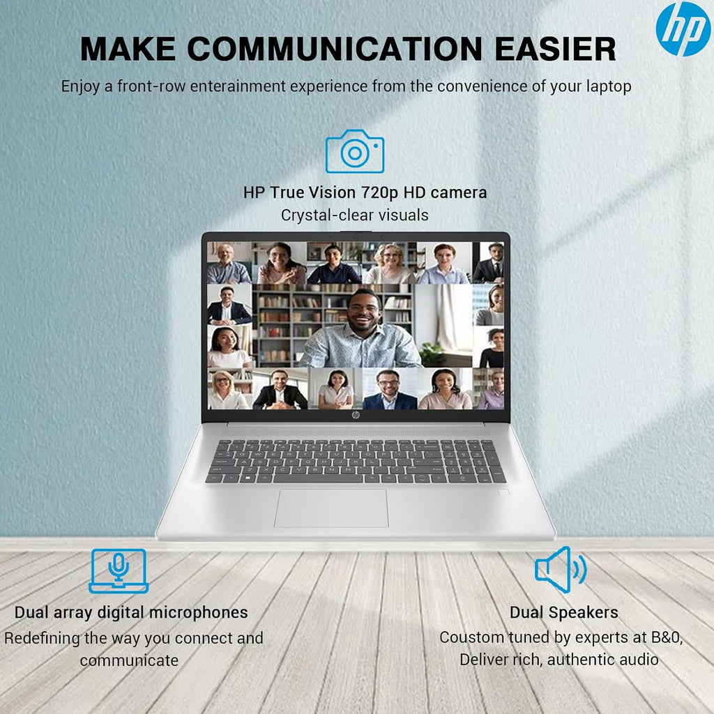 HP 17 Inch Laptop Touchscreen Computer, 17.3 HD+ Touch Screen Business Laptop, Intel Core i7, 64GB RAM 2TB SSD, Windows 11 Pro, Backlit Keyboard, Fingerprint