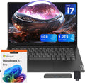 Lenovo V14 14' FHD Business Laptop, Intel i7-13620H, 8GB DDR4 RAM, 1.2TB Storage(256GB SSD+1TB Docking Station Set), ‎Intel UHD Graphics, 720p HD Camera, Wi-Fi 6, Windows 11 Pro, Black