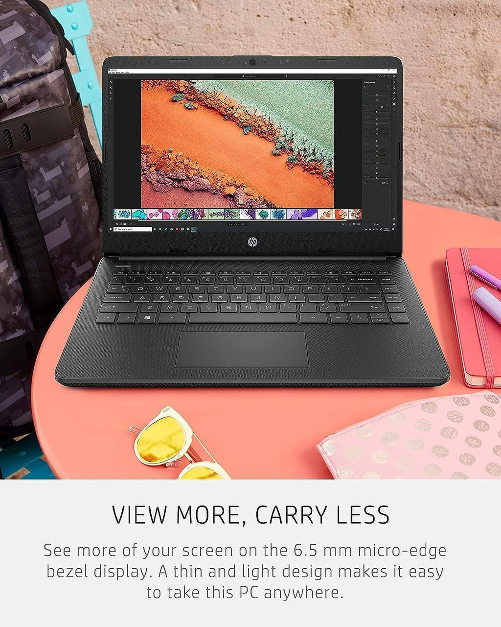 HP 14' HD Laptop | Back to School Limited Edition with 1 Year Microsoft 365 | Intel Quad-Core Processor | 8GB RAM | 576GB Storage | Long Battery Life | Black | w/WOWPC Bundle | Windows 11