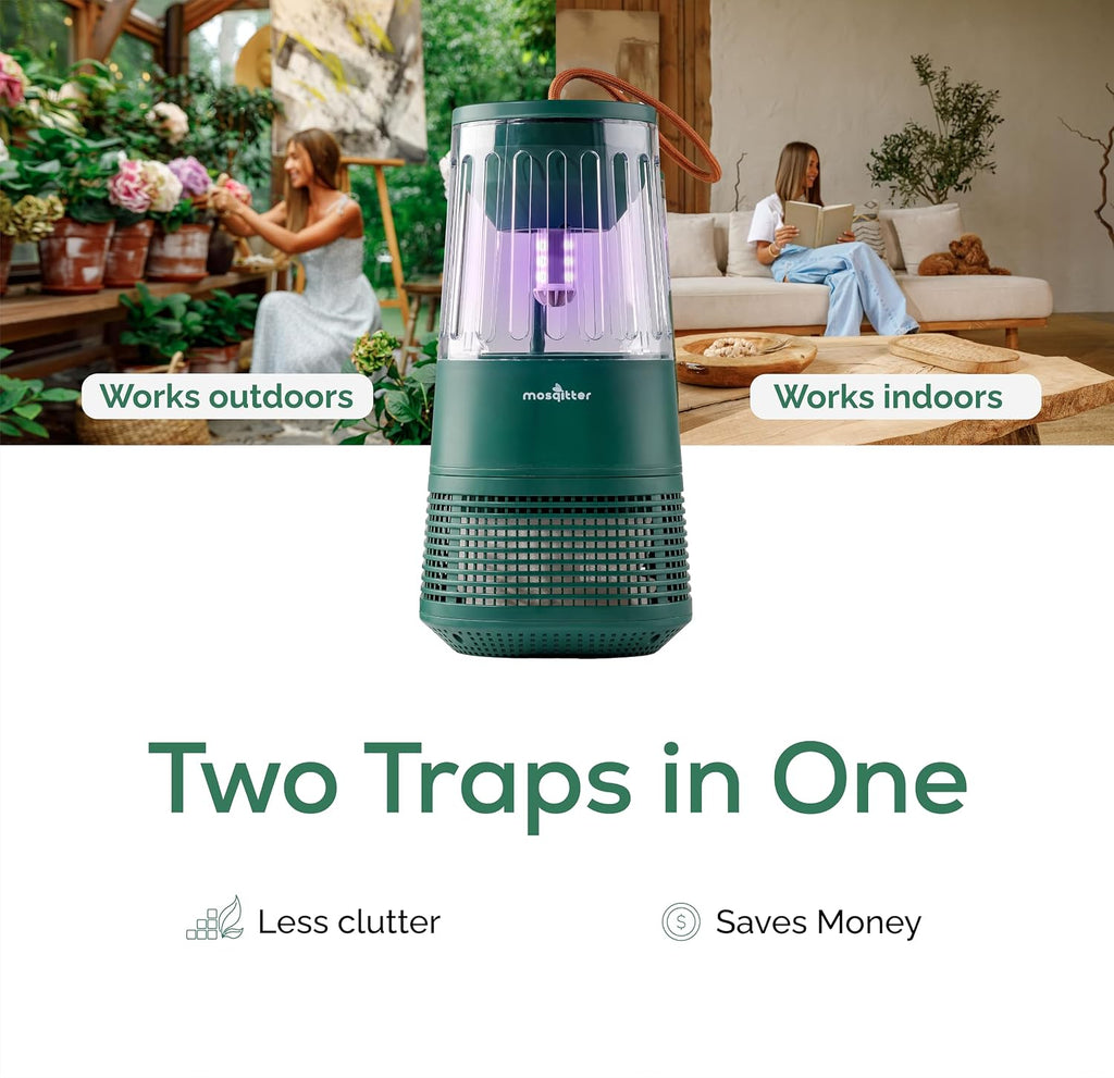 Mini, Mosquito Killer Outdoor, Indoor Flying Mosquito Trap, Indoor Bug Catcher Plug in, 1 Acre Coverage, Flying Insect Trap