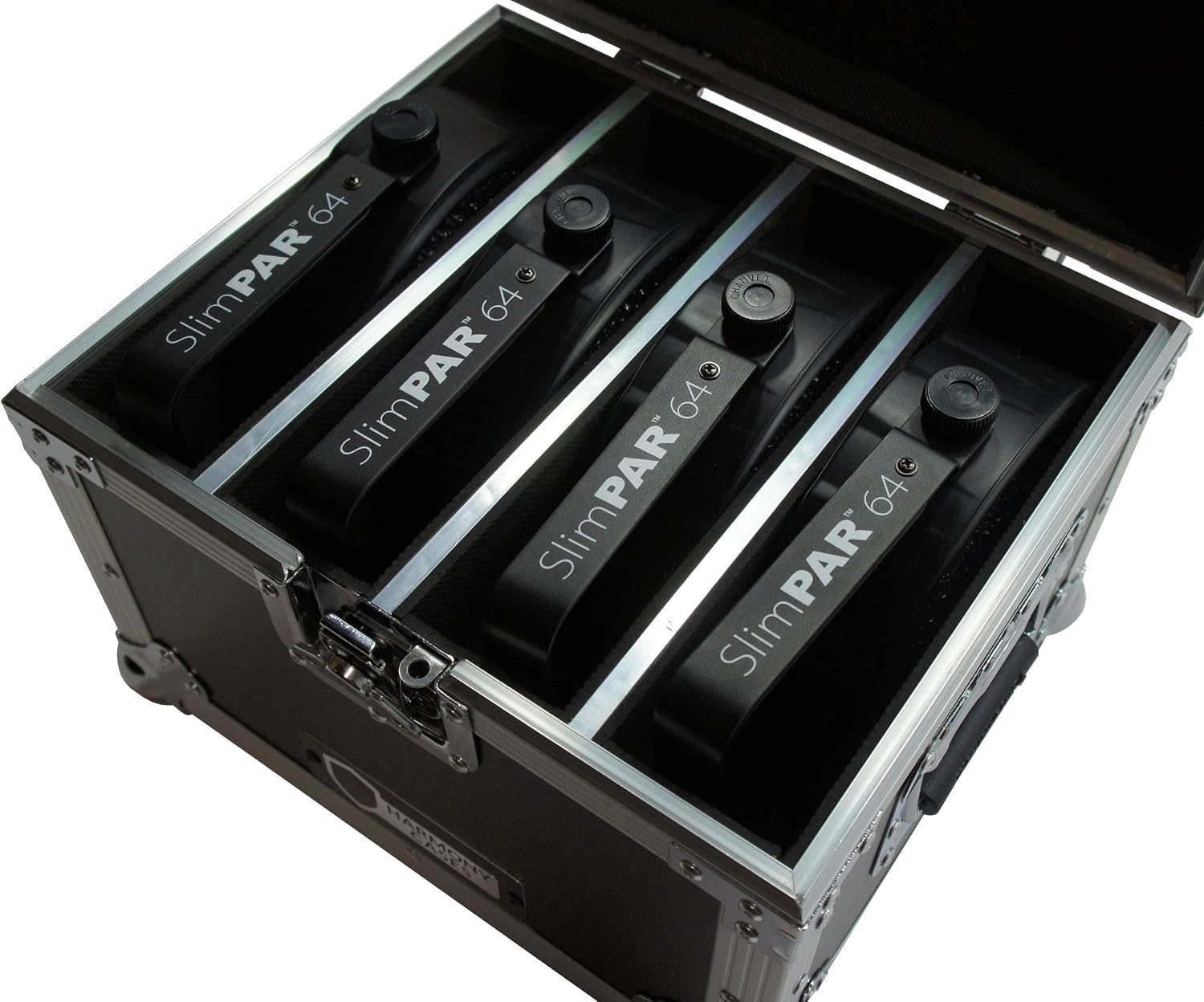Harmony Audio HC4SLIMPAR64 Lighting 4 Space Slimpar Can Light Flight Custom Case New