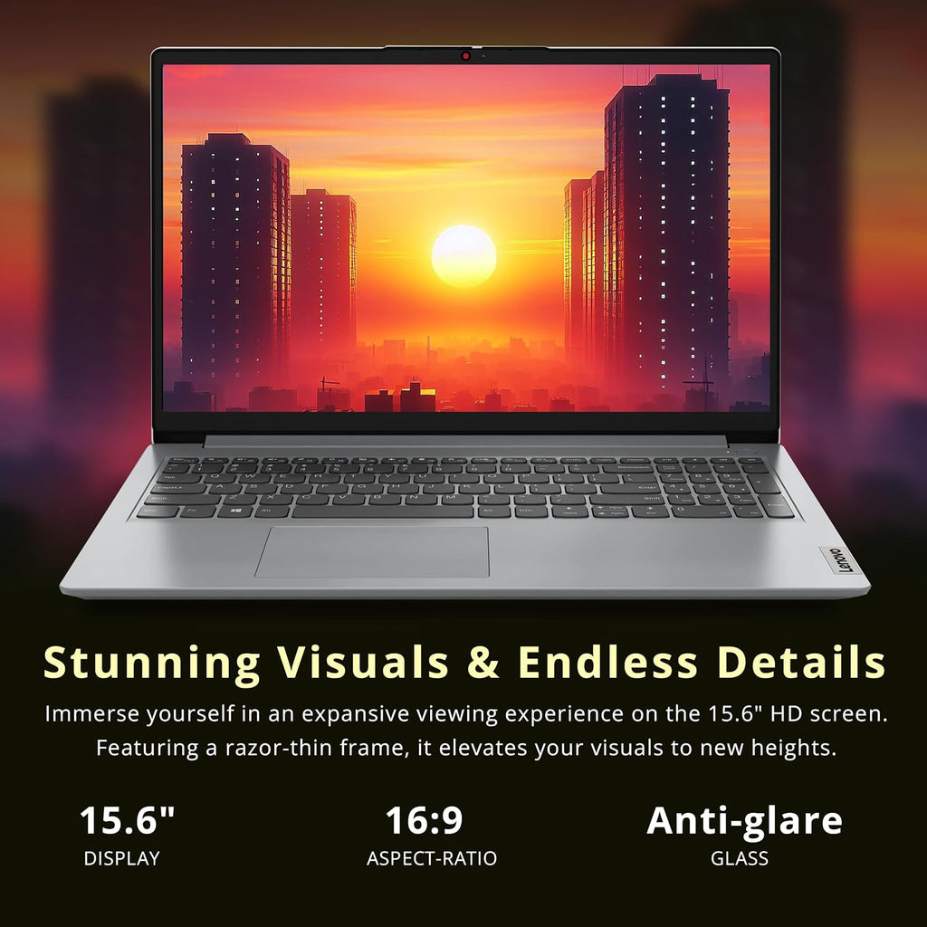Lenovo IdeaPad 1 15.6' HD Laptop, Intel Pentium Silver N6000, 8GB RAM, 544GB Storage (256GB SSD+128GB eMMC+160GB Docking Station Set), Intel UHD Graphics, Num Pad, 1 Year Office 365, Win 11 S, Gray