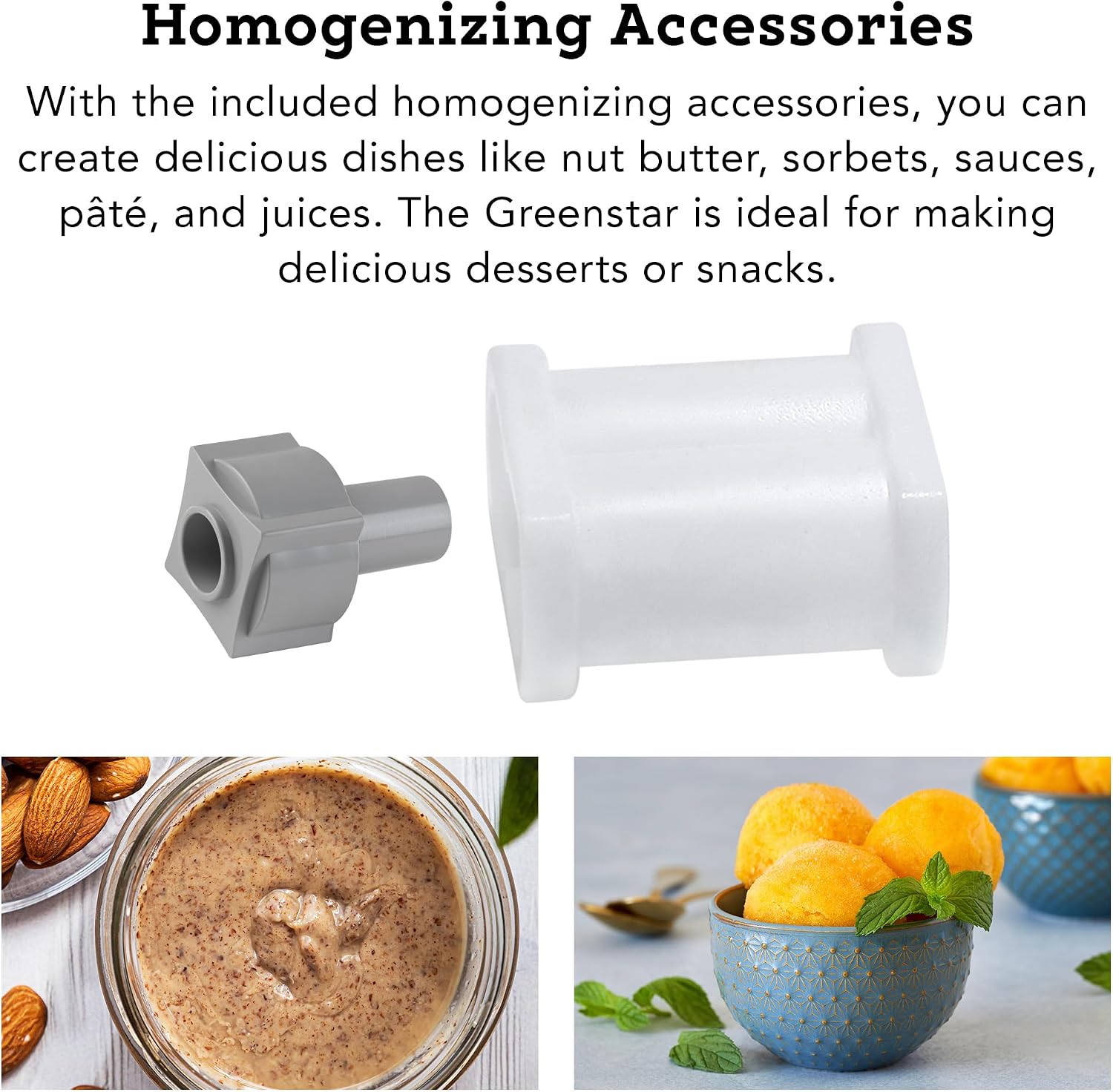 Tribest Greenstar 5 GS5 All Stainless Steel Twin Gear Cold Press Masticating Juicer with Easy Clean Housing, Screen Cleaning Tool and Glass Pitcher, White