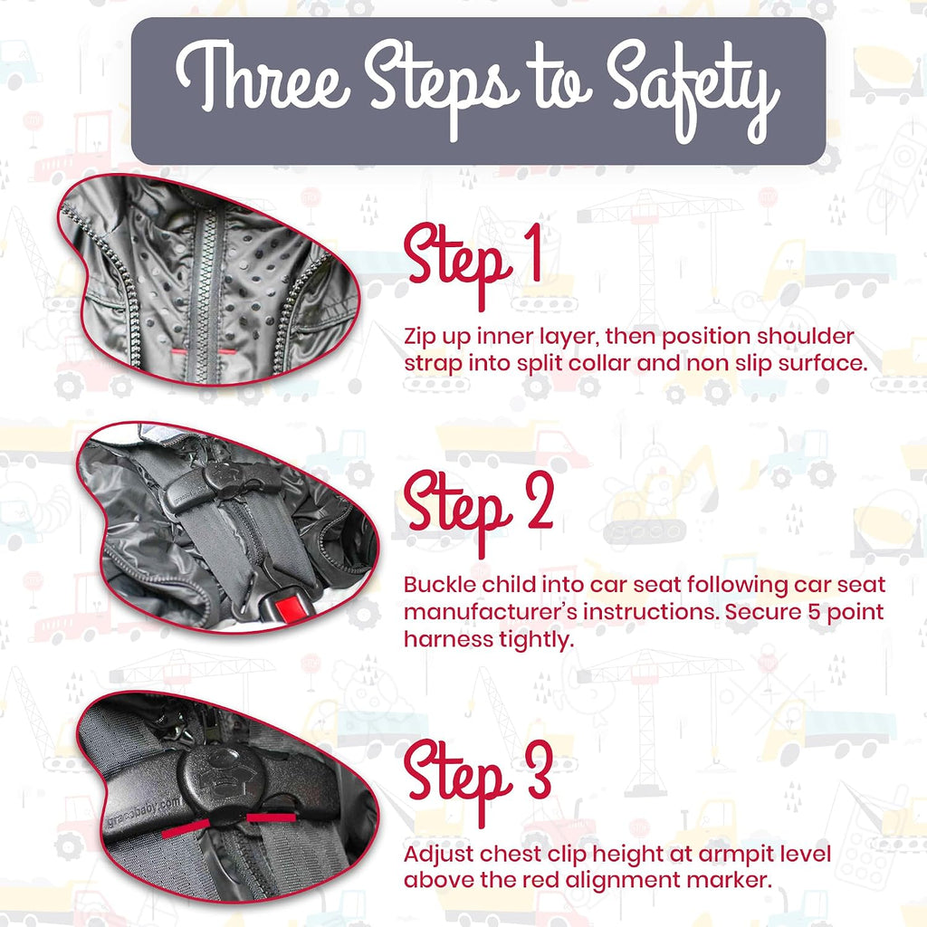 ONE KID The Road Coat Down | Car Seat Safe Winter Jacket | Crash Tested | Unisex | 12 Months-8 Years