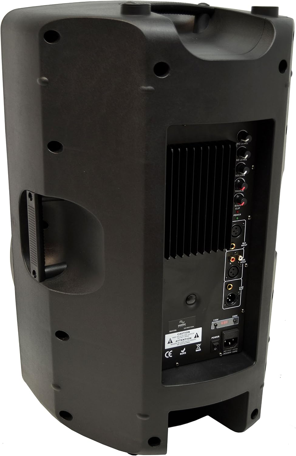 Harmony Audio (2 HA-C15A Pro DJ 15' Powered 1000W PA Speaker & XLR Cable