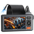 DEPSTECH 50ft Sewer Camera, 1080P HD Triple Lens Borescope, 5' IPS Screen Endoscope with Light, IP67 Waterproof Plumbing Drain Pipe Snake Inspection Camera with 32G Card, Carry Case