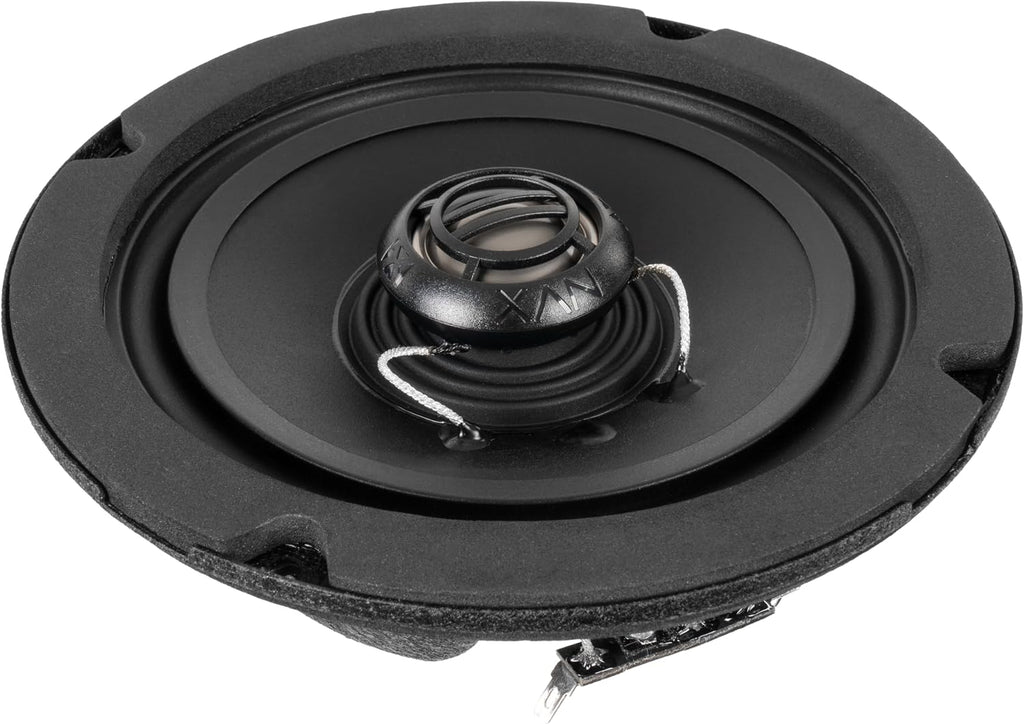 NVX® XFHD6R Premium 6.5' Motorcycle Speakers, 600W Peak (300W RMS), 2-Ohm Rear Tour-Pak Coaxials with 1' Titanium Tweeters, Waterproof, Plug-and-Play Upgrade for Harley-Davidson Touring 2014 Up (Pair)
