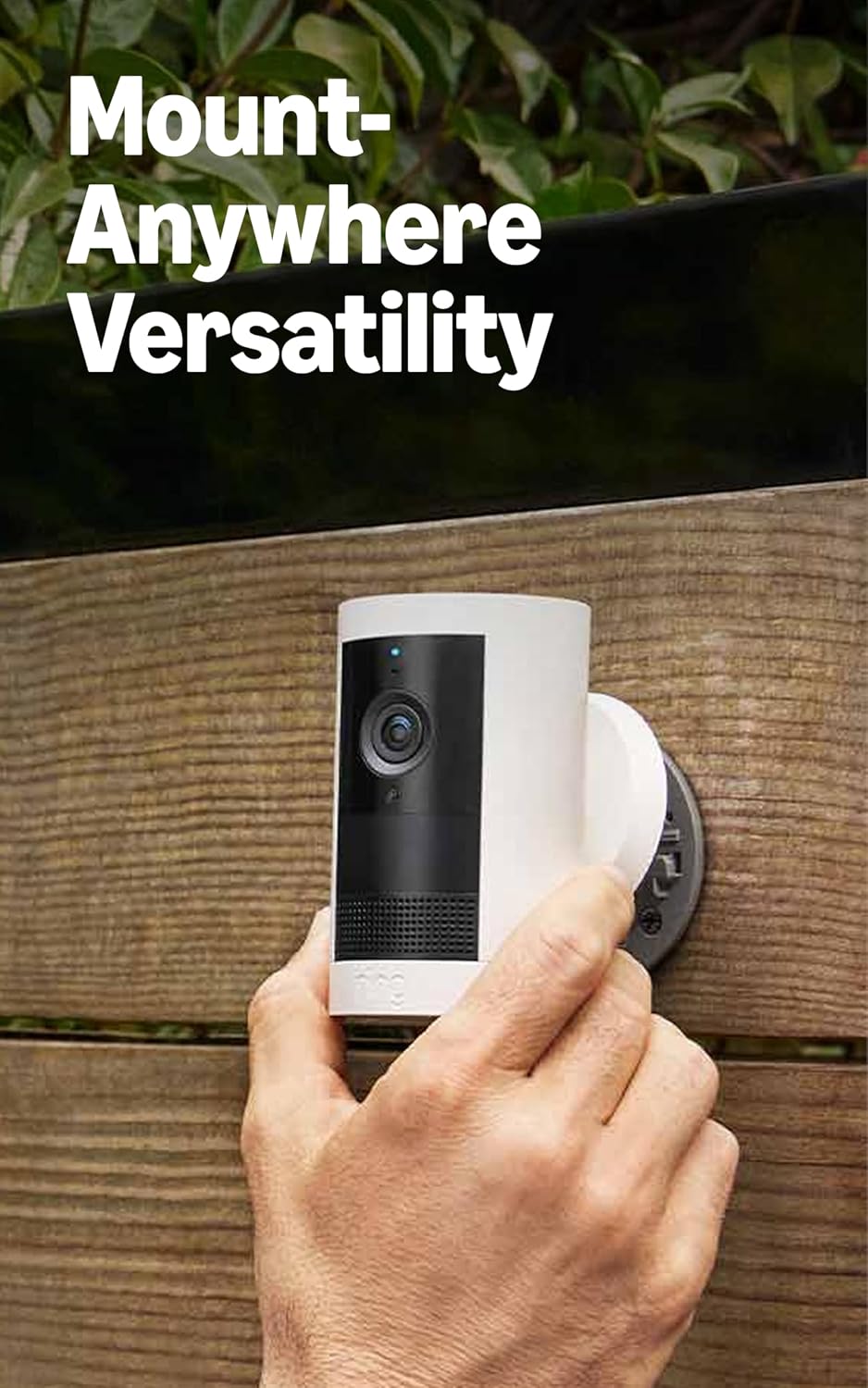 Ring Outdoor Cam Plus, Plug-In (newest model), Home or business security, Wide-Angle 2K Video with Ring Vision, Low-Light Sight for full-color night vision, Mount-Anywhere Versatility, 2-pack, White