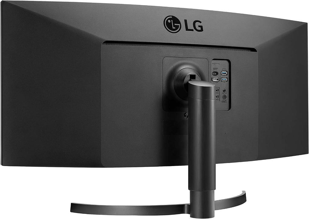LG 34WN80C-B UltraWide Monitor 34' 21:9 Curved WQHD (3440 x 1440) IPS Display, USB Type-C (60W PD), sRGB 99% Color Gamut, 3-Side Virtually Borderless Design, Tilt/Height Adjustable Stand - Black