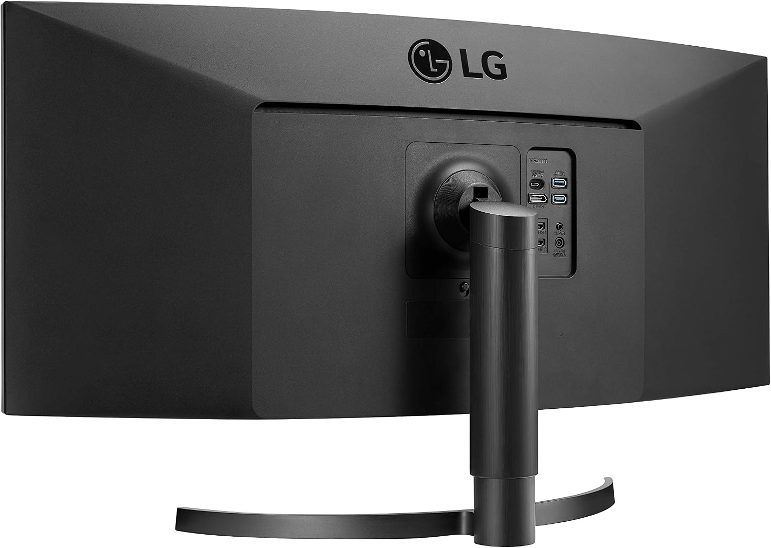 LG 34WN80C-B UltraWide Monitor 34' 21:9 Curved WQHD (3440 x 1440) IPS Display, USB Type-C (60W PD), sRGB 99% Color Gamut, 3-Side Virtually Borderless Design, Tilt/Height Adjustable Stand - Black